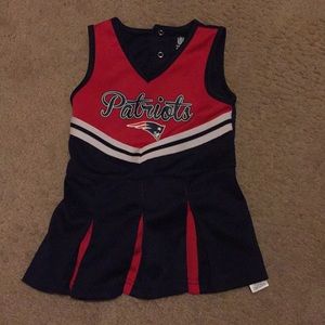 Toddler Patriots cheerleading dress